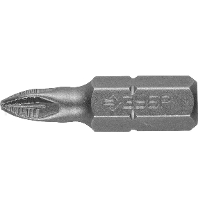 Бита ЗУБР МАСТЕР 26003-1-25-2  кованая CrMo C 1/4'' PZ1 25мм 2шт
