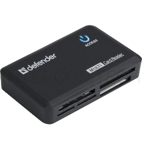 Кардридер Defender  OPTIMUS, до 4 типов карт одновременно + кабель USB 2.0 A(M) - MiniB (M) длина 1 м.