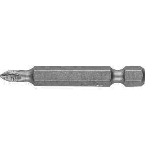 Бита ЗУБР МАСТЕР 26003-1-50-2  кованая CrMo E 1/4'' PZ1 50мм 2шт