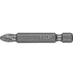 Бита ЗУБР МАСТЕР 26003-2-50-2  кованая CrMo E 1/4'' PZ2 50мм 2шт