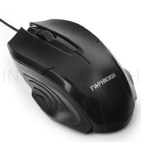 Мышь Гарнизон GM-110, USB, чип- Х, черный, 800 DPI, 2кн.+колесо-кнопка