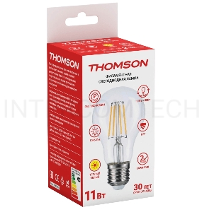 Лампа светодиодная Hiper THOMSON LED FILAMENT A60 11W 1045Lm E27 2700K TH-B2063