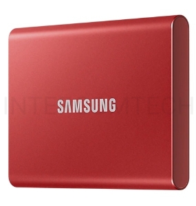 Твердотельный накопитель Samsung SSD 500GB T7 Touch, USB Type-C, R/W 1000/1050MB/s, Red