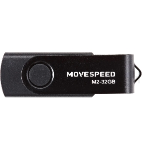 Накопитель USB2.0 32GB Move Speed M2 черный