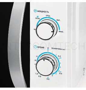 Микроволновая печь BBK 20MWS-711M/WS белый/серебро (20 литров, механическое управление, 700 Вт)