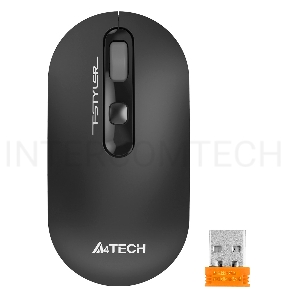 Мышь A4Tech Fstyler FG20 серый оптическая (2000dpi) беспроводная USB для ноутбука (4but)