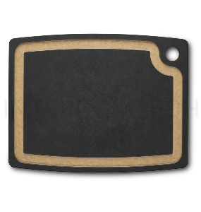 Доска разделочная Victorinox Cutting Board S, 368x286 мм, бумажный композитный материал, чёрная