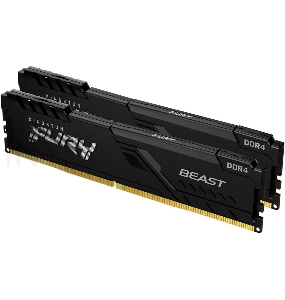 Память оперативная Kingston 32GB 3733MHz DDR4 CL19 DIMM (Kit of 2) 1Gx8 FURY Beast Black