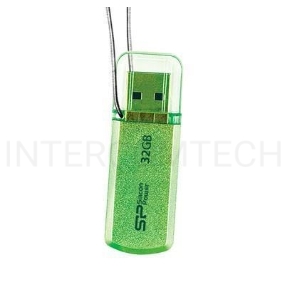 Флеш Диск Silicon Power 16Gb Helios 101 SP016GBUF2101V1N USB2.0 зеленый