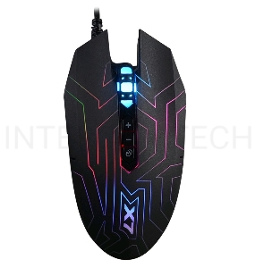 Мышь A4 X-77 черный оптическая (2400dpi) USB игровая (8but)