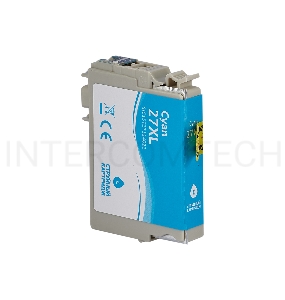 Струйный картридж Sakura C13T27124022 (27XL Cyan) для Epson, голубой, 14,6 мл., 1100 к.