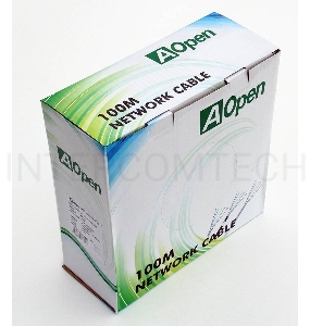 Кабель Aopen ANC6141  UTP 4 пары кат.6 (бухта 100м) 