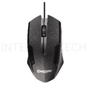Мышь Exegate SH-9025L <black, optical,  3btn/scroll, 1000dpi, USB, шнур 2м>, Color box