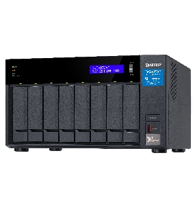 Сетевое хранилище без дисков SMB QNAP TVS-872XT-i5-16G 8-Bay NAS, Intel Core i5-8400T 6-core 1.7 GHz  (up to 3.3GHz), 16GB DDR4 RAM (max 32GB RAM), 8x 2.5