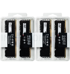 Оперативная память Kingston DRAM 32GB 3600MHz DDR4 CL17 DIMM (Kit of 4) FURY Beast RGB EAN: 740617319071