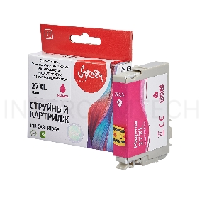 Струйный картридж Sakura C13T27134022 (27XL Magenta) для Epson, пурпурный, 14,6 мл., 1100 к.