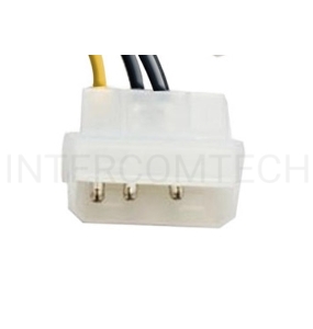Переходник питания PCI-Express 6pin (от 2х разъемов Molex (IDE) блока питания), 15см Exegate EX138937RUS