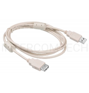 Кабель-удлинитель USB2.0 Buro USB2.0-AM-AF-1.8M-MG A(m)/A(f) (1.8м) феррит.кольца