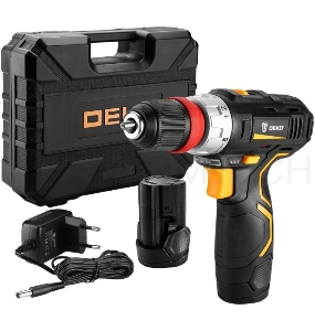 Дрель-шуруповерт Deko GCD12DU3 Li-Ion аккум. патрон:быстрозажимной (кейс в комплекте)