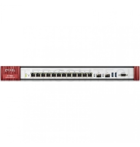 Межсетевой экран ZYXEL ZyWALL ATP800 Firewall Rack, 12 configurable (LAN / WAN) ports GE, 2xSFP, 2xUSB3.0, AP Controller (2/130), Device HA Pro, with support for Sandbox and Botnet Filter, with a 1 year Gold subscription ( full UTM-functionality and contr