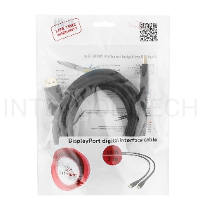 Кабель DisplayPort Gembird/Cablexpert CC-DP2-10, v1.2, 3м, 20M/20M, черный, экран, пакет
