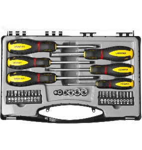 Набор STAYER PROFESSIONAL PROTech 25134-H18_z01  двухкомп рукоятка.намагниченные.32 предмета.в кейс