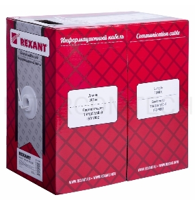 Кабель REXANT (01-0002) Кабель UTP CAT5e 1 пара (305м) 0.51 мм