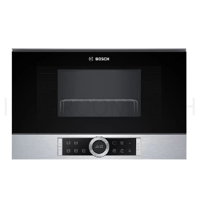 Встраиваемая микроволновая печь BOSCH BEL634GS1M Series 8, 60х38 см, функция гриль, нерж.