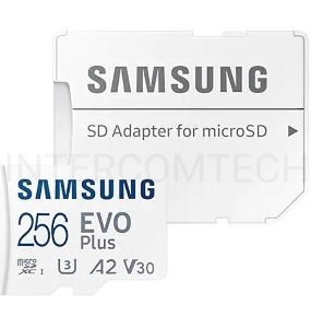 Флеш карта microSDXC 256GB Samsung  Class 10, A2, V30, UHS-I (U3), R 130 МБ/с, <MB-MC256KA/APC> адаптер на SD