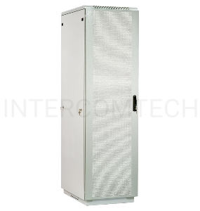 Шкаф телекоммуникационный напольный 42U (800x1000) дверь перфорированная (3 места), [ ШТК-М-42.8.10-4ААА ]