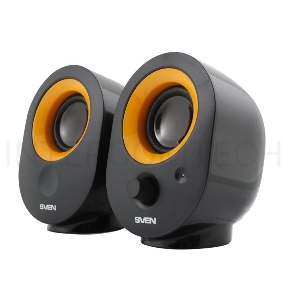 Колонки SVEN 316, черный {2.0, 2 х 2 W RMS, 100-20000Hz}
