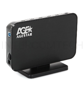 Внешний корпус для HDD AgeStar 3UB3A8-6G SATA II пластик/алюминий черный 3.5