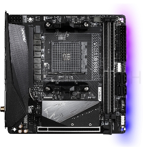 Материнская плата B550I AORUS PRO AX, Socket AM4, AMD B550, 2xDDR4-3200, HDMI+HDMI+DP, 1xPCI-Ex16, 4xSATA3(RAID 0,1,10), 2xM.2, 8 Ch Audio, 1x2,5GLan, WiFi, (0+2)xUSB2.0, (5+2)xUSB3.2, (1+0)xUSB 3.2 Type-C™, Mini-ITX, RTL {}