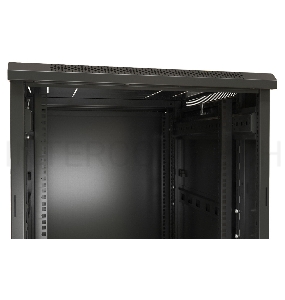 Шкаф телекоммуникационный напольный Hyperline TTB, IP20, 42U, 2055х800х1000 мм (ВхШхГ), дверь: стекло, боковая панель: сплошная, разборный, цвет: чёрн
