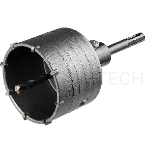 Коронка по бетону СИБИН 29216-80 SDS-Plus, в сборе, d=80мм