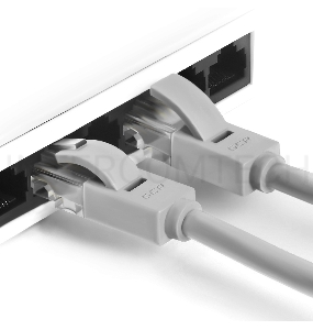 Патч-корд GCR прямой 0.7m UTP кат.5e, серый, 24 AWG, литой, ethernet high speed 1 Гбит/с, RJ45, T568B, GCR-LNC03-0.7m