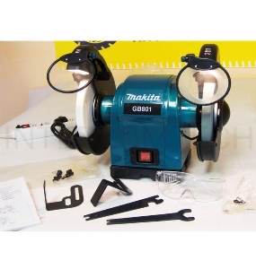 Точило Makita GB 801 Точило,550Вт,2850об\м,2круг205х15.88мм,20.5кг,кор 
