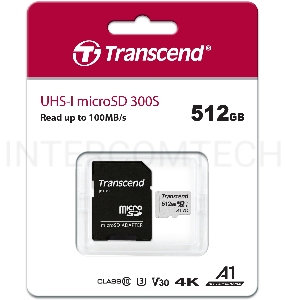 Карта памяти 512GB microSD w/ adapter UHS-I U3 A1