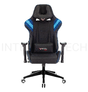 Кресло игровое Бюрократ VIKING 4 AERO BLUE две подушки черный/синий искусст.кожа/ткань