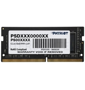Модуль памяти SO-DIMM DDR 4 DIMM 8Gb PC25600, 3200Mhz, PATRIOT Signature (PSD48G320081S) (retail)