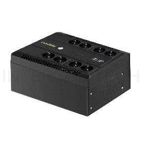 ИБП ExeGate NEO NNB-1000.LED.AVR.8SH.CH <1000VA/650W, LED, AVR, 8*Schuko, 4*USB-порта для зарядки, Black>
