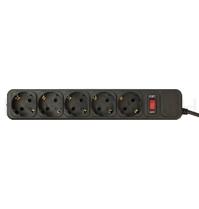 Сетевой фильтр PC Pet AP01006-5-BK 5м (5 розеток) черный