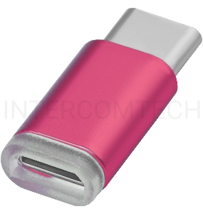 Greenconnect Переходник USB Type C на micro USB 2.0, M/F, Greenconnect, розовый, GCR-UC3U2MF-R Greenconnect Переходник USB Type C на micro USB 2.0, M/F, Greenconnect, розовый, GCR-UC3U2MF-R