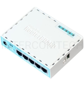 Роутер MikroTik RB750Gr3 hEX (RouterOS L4) with power supply and case 5 port 10/100/1000 гигабитный высокопроизводительный Ethernet