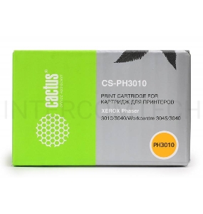 Тонер Картридж Cactus CS-PH3010 (106R02181) черный для Xerox Phaser 3010 WorkCentre 3045 (1000стр.)