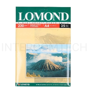 Фотобумага Lomond 0102049 A4/230г/м2/25л./белый глянцевое для струйной печати