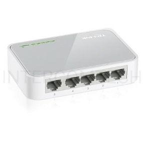 Коммутатор TP-Link SOHO  TL-SF1005D Коммутатор 5-port 10/100M mini Desktop Switch, 5 10/100M RJ45 ports, Plastic case