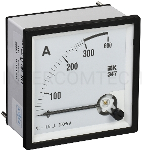 Амперметр Э47 72х72мм 300/5А кл. точн. 1.5 ИЭК IPA10-6-0300-E