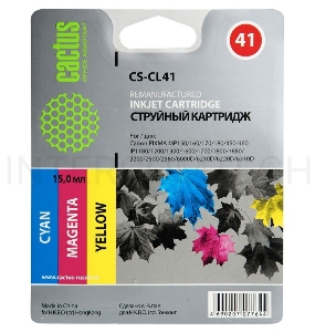 Картридж струйный Cactus CS-CL41 многоцветный для Canon MP150 MP160 MP170 MP180 MP210 MP220 MP450 MP