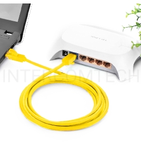 Патч-корд Greenconnect прямой 30.0m, UTP кат.5e, желтый, позолоченные контакты, 24 AWG, литой, ethernet high speed 1 Гбит/с, RJ45, T568B Greenconnect Патч-корд прямой 30.0m, UTP кат.5e, желтый, позолоченные контакты, 24 AWG, литой, ethernet high speed 1 Г